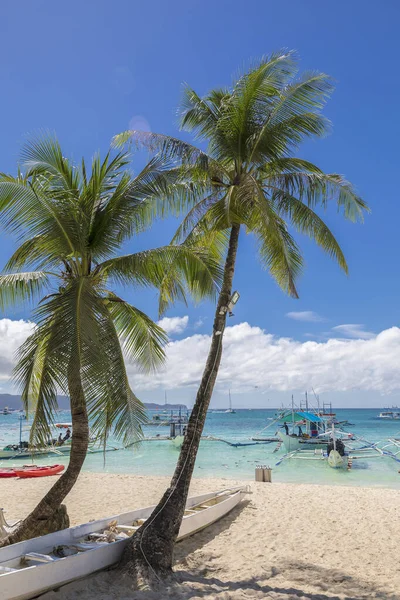 Пляж Tambisaan Остров Боракай Филиппины — стоковое фото