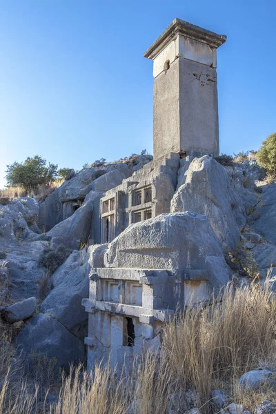 Xanthos Ciudad Antigua Sarcófago Simbólico Antalya Turquía — Foto de Stock