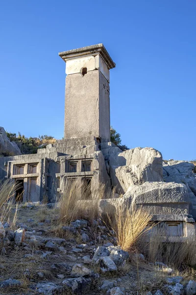 Xanthos Ciudad Antigua Sarcófago Simbólico Antalya Turquía — Foto de Stock