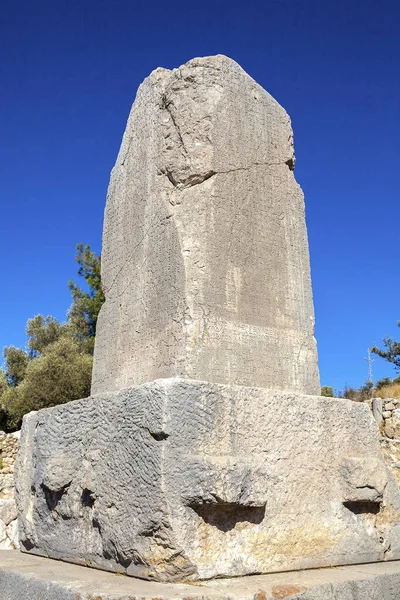 Antik Şehir Xanthos Obelisk Antalya Türkiye — Stok fotoğraf