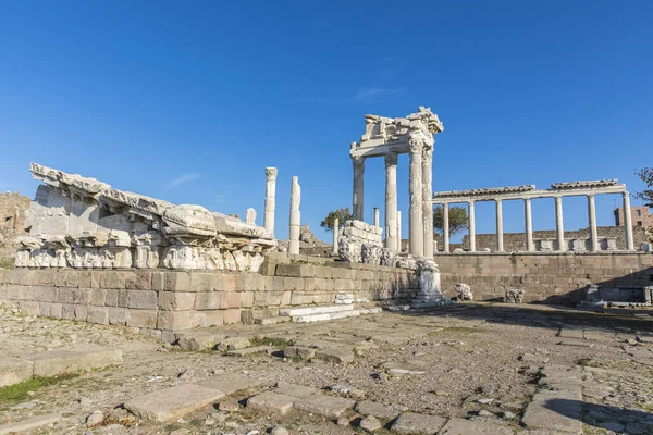 Temple Trajan Dans Ancienne Ville Pergame Turquie — Photo