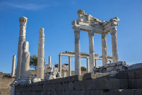 Temple Trajan Dans Ancienne Ville Pergame Turquie — Photo