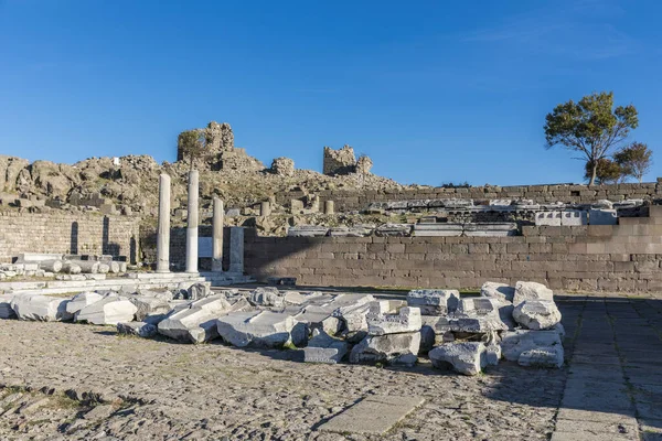 Temple Trajan Dans Ancienne Ville Pergame Turquie — Photo