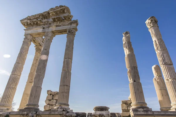 Trajantempel Oude Stad Pergamon Turkije — Stockfoto