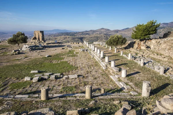 Les Ruines Ancienne Ville Bergama Turquie — Photo