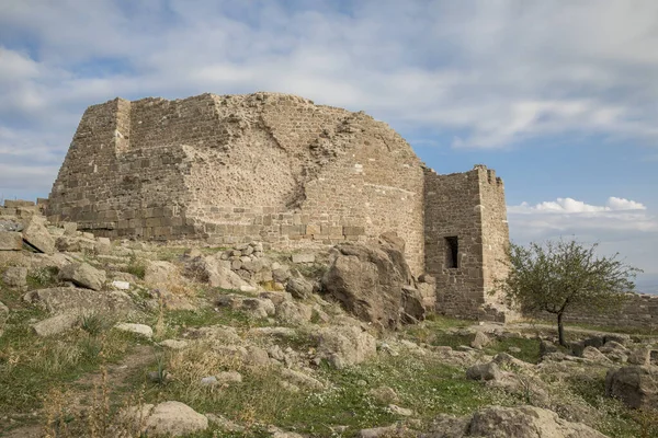 土耳其Bergama古城的废墟 — 图库照片