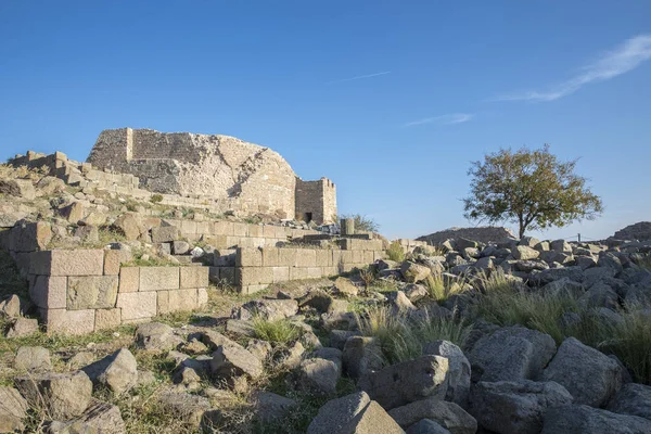 Ruinerne Den Gamle Bergama Tyrkiet - Stock-foto