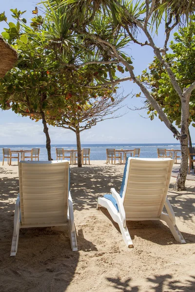 Nusa Dua, Bali, Endonezya sahilinden manzara.