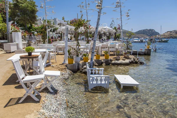  Türkiye 'nin Bodrum kentindeki Gumusluk plajı.