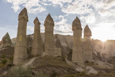 Sunset Love Valley Cappadocia, Nevsehir, Türkiye.