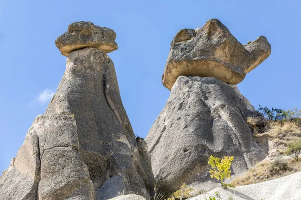 Capadocia Turquía Con Las Tres Hermosas Formaciones Volcánicas Tres Hermosas — Foto de Stock