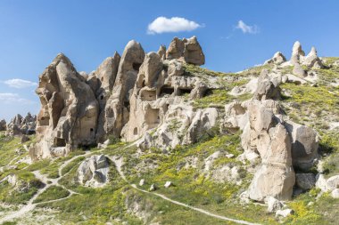 Kapadokya 'da bahar, Türkiye.