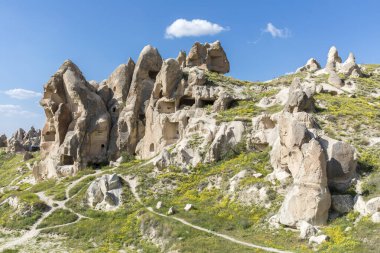Kapadokya 'da bahar, Türkiye.
