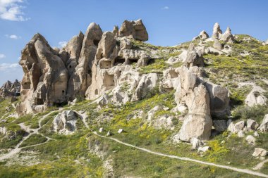 Kapadokya 'da bahar, Türkiye.