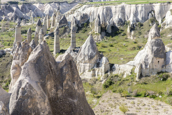 Spring love valley in Cappadocia, Turkey.