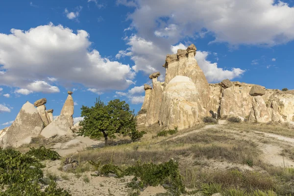 Vulkanikus Tufa Képződmények Török Cappadociában Nevsehir Törökország — Stock Fotó
