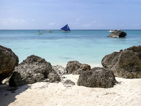 White Beach Boracay Island Philippines — Stock Photo, Image