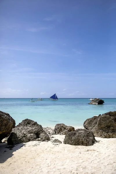 White Beach Boracay Island Philippines — Stock Photo, Image