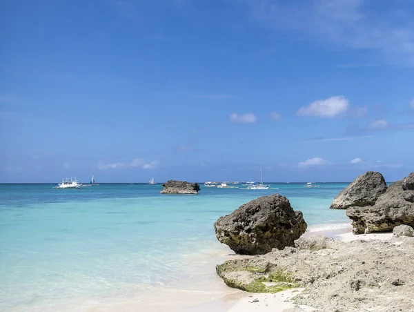 White Beach Boracay Island Philippines — Stock Photo, Image