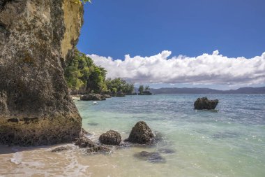 Filipinler, Boracay adasındaki beyaz plaj.