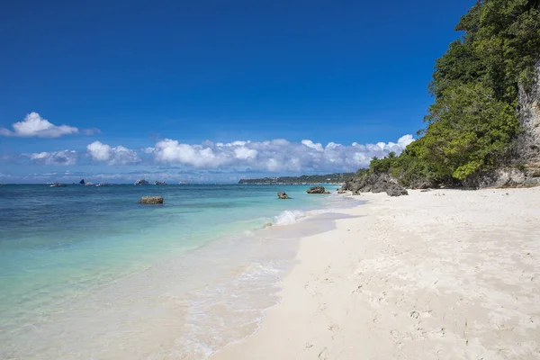 Bílá Pláž Ostrově Boracay Filipíny — Stock fotografie