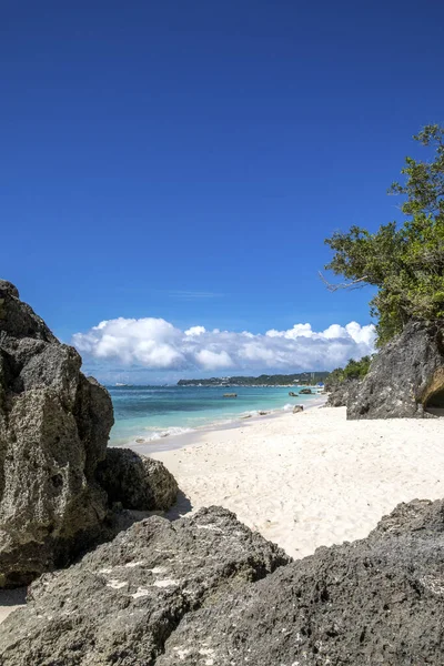 Wit Strand Boracay Eiland Filipijnen — Stockfoto