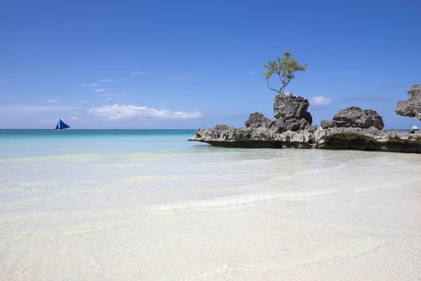 White Beach Boracay Island Philippines — Stock Photo, Image