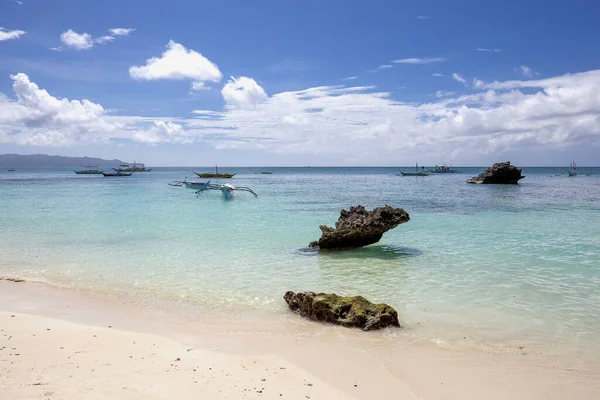 Playa Blanca Isla Boracay Filipinas — Foto de Stock