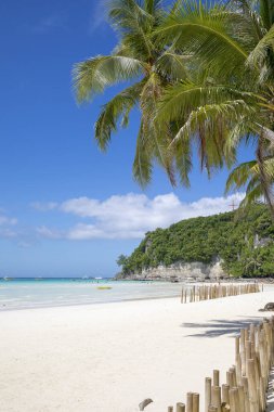Beyaz plaj, Boracay Adası, Filipinler.
