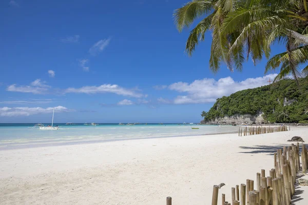 Білий Пляж Острів Боракай Філіппіни — стокове фото