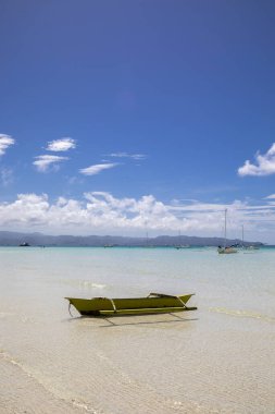 Beyaz plaj, Boracay Adası, Filipinler.
