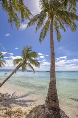 Beyaz plaj, Boracay Adası, Filipinler.