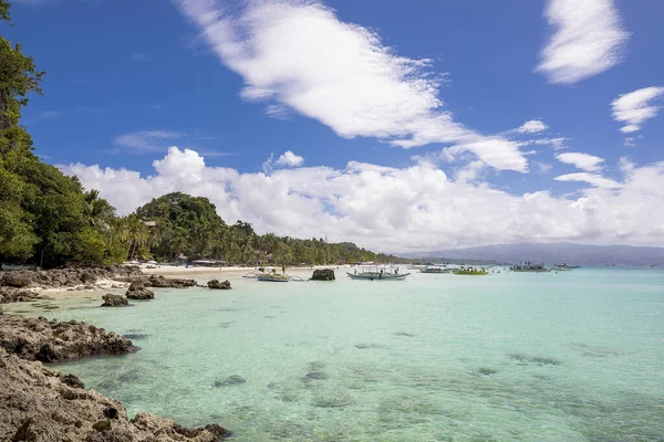 Praia Branca Ilha Boracay Filipinas — Fotografia de Stock