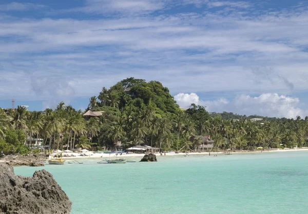 Білий Пляж Острів Боракай Філіппіни — стокове фото