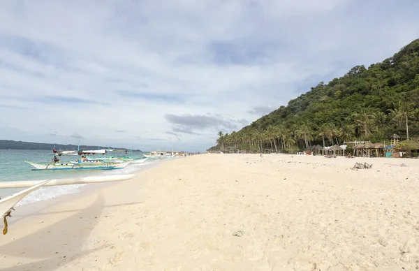 Stranden Puka Boracay Island Filippinerna — Stockfoto