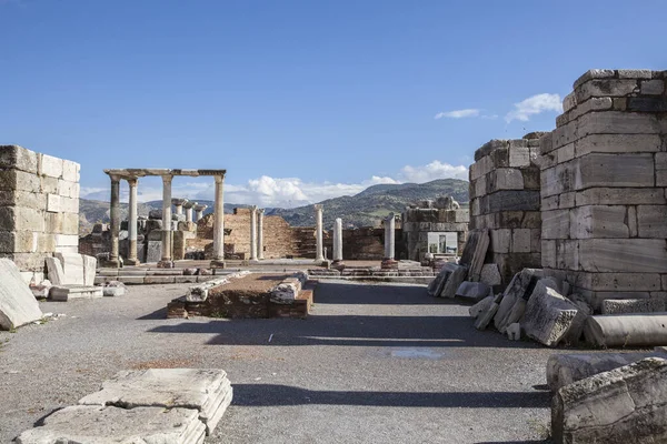 Руины Церкви Святого Джина Древнем Городе Эфес Турецком Городе Измир — стоковое фото