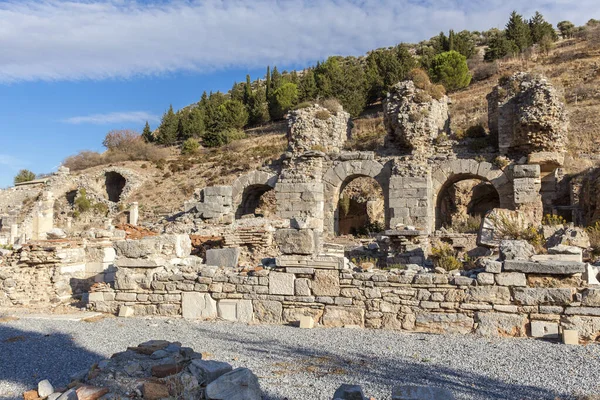 Eski şehrin kalıntıları olan ephesus hindi..