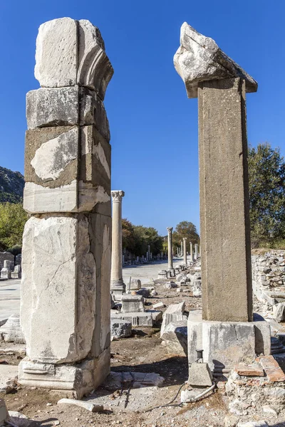 トルコの古代都市エフェウスの遺跡は — ストック写真