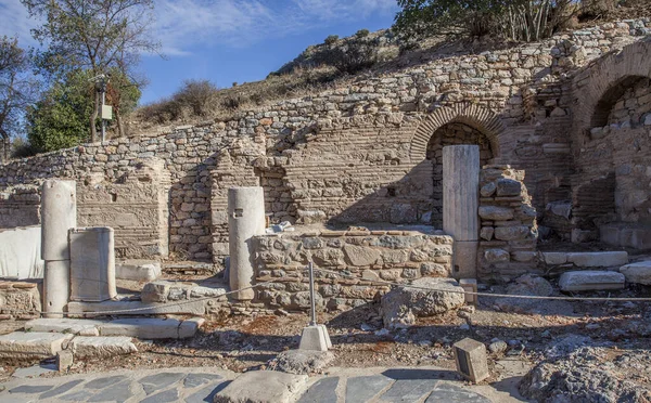 Las Ruinas Antigua Ciudad Efeso Pavo — Foto de Stock