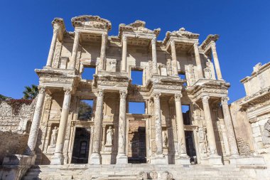 Efes Antik Kenti İzmir 'deki Celsus Kütüphanesi, Türkiye.