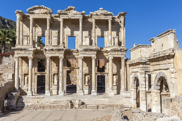 Bibliothek Des Celsus Der Antiken Stadt Ephesus Izmir Türkei — Stockfoto