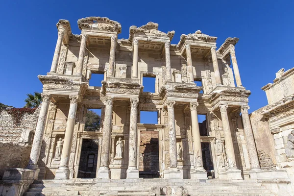 Bibliothek Des Celsus Der Antiken Stadt Ephesus Izmir Türkei — Stockfoto