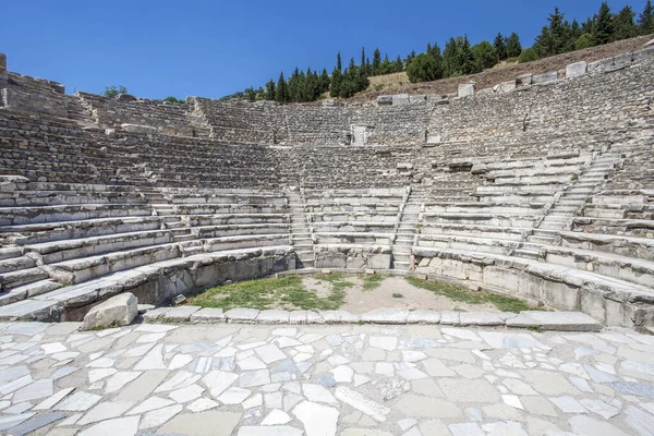 Odeon Ruínas Antiga Cidade Éfeso Izmir Turquia — Fotografia de Stock