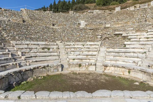 Odeon Romok Ókori Ephesus Városban Izmir Törökország — Stock Fotó