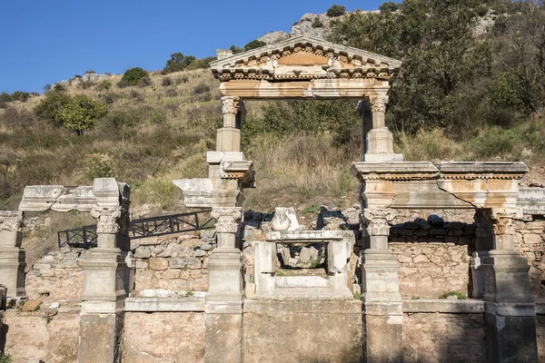Trajanská Fontána Efezu Turecko — Stock fotografie
