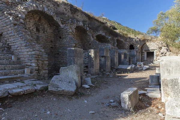 Δομιτιανός Ναός Στην Αρχαία Πόλη Της Εφέσου Στο Σέλτσουκ Της — Φωτογραφία Αρχείου