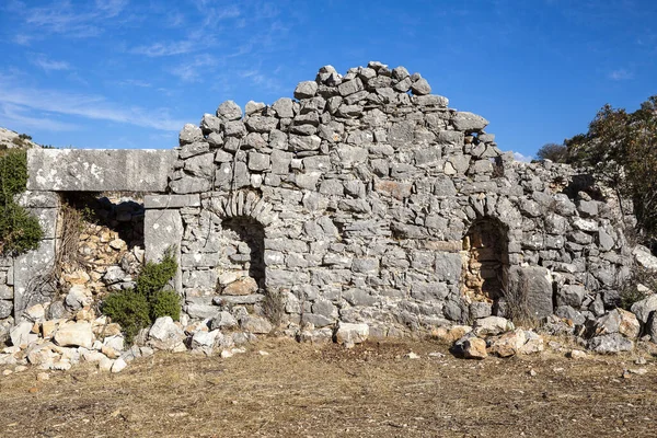 Antigua Ciudad Sidyma Del Pueblo Dodurga Fethiye Mugla Turquía — Foto de Stock