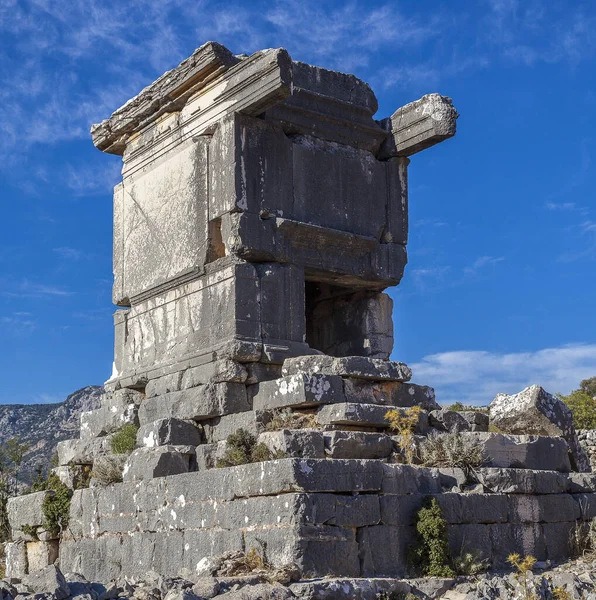 Antigua Ciudad Sidyma Del Pueblo Dodurga Fethiye Mugla Turquía — Foto de Stock