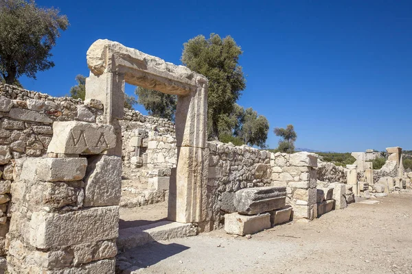 Ερείπια Της Αρχαίας Πόλης Πατάρα Αττάλεια Τουρκία — Φωτογραφία Αρχείου