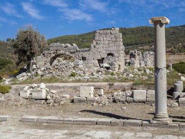 Antalya 'nın Patara kentinin kalıntıları, Türkiye.